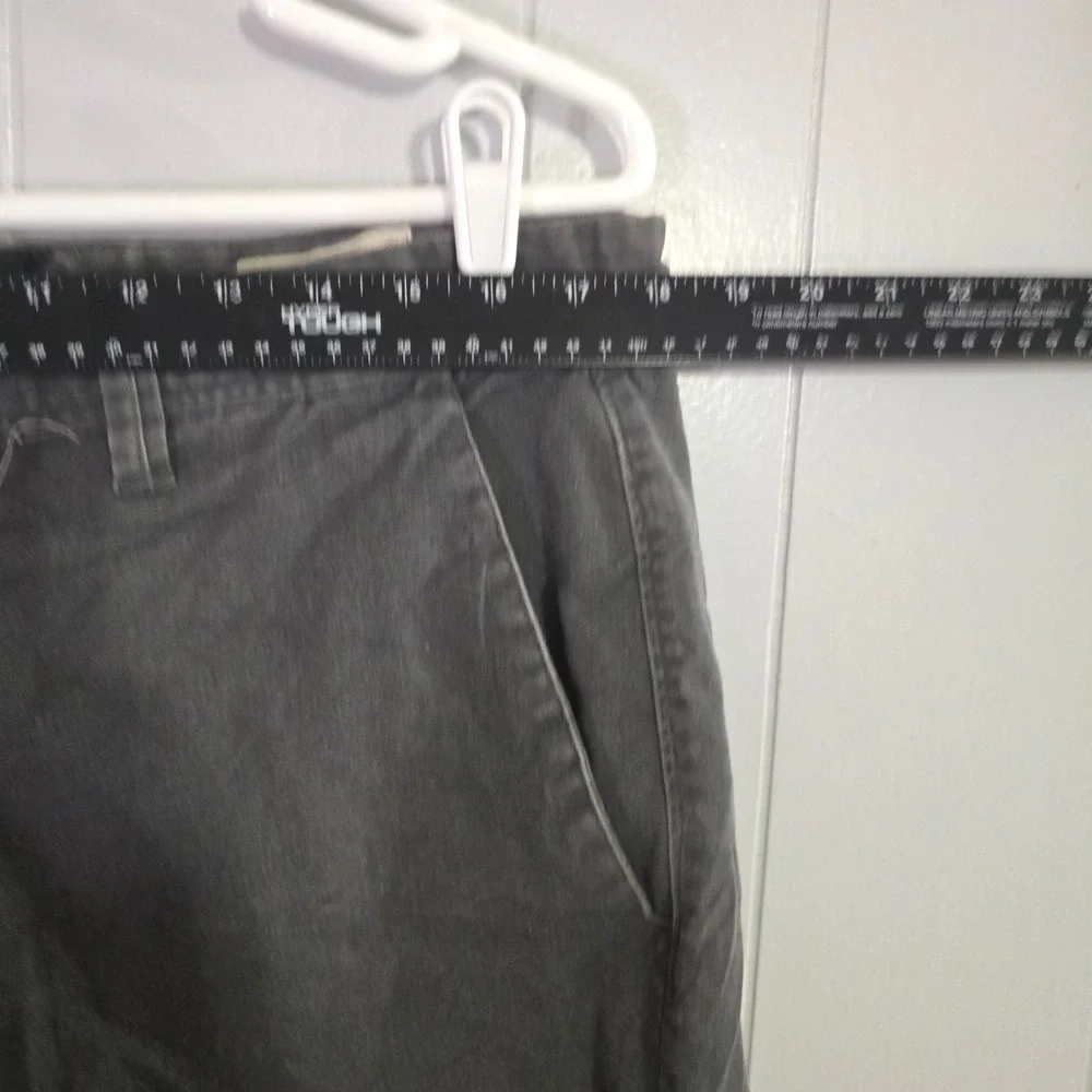 Volcom Chino Shorts Mens 36 Grey Frickin Modern Stretch Skateboarding‎